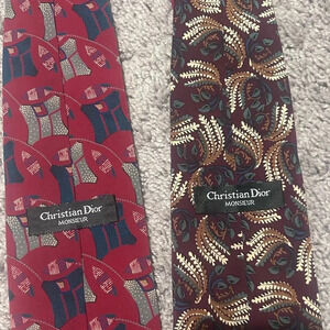 Set of 2 CHRISTIAN DIOR Monsieur Ties